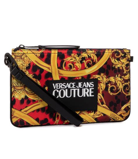 versace jeans pochette rossa|versace jeans handbags.